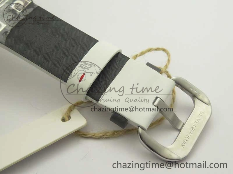 Seven Friday P1B 03 Japan Limited Edition SVF 1:1 Best Edition on White Leather Strap Miyota 82S7 ( Free Extra Strap ) TechFriendly 4911