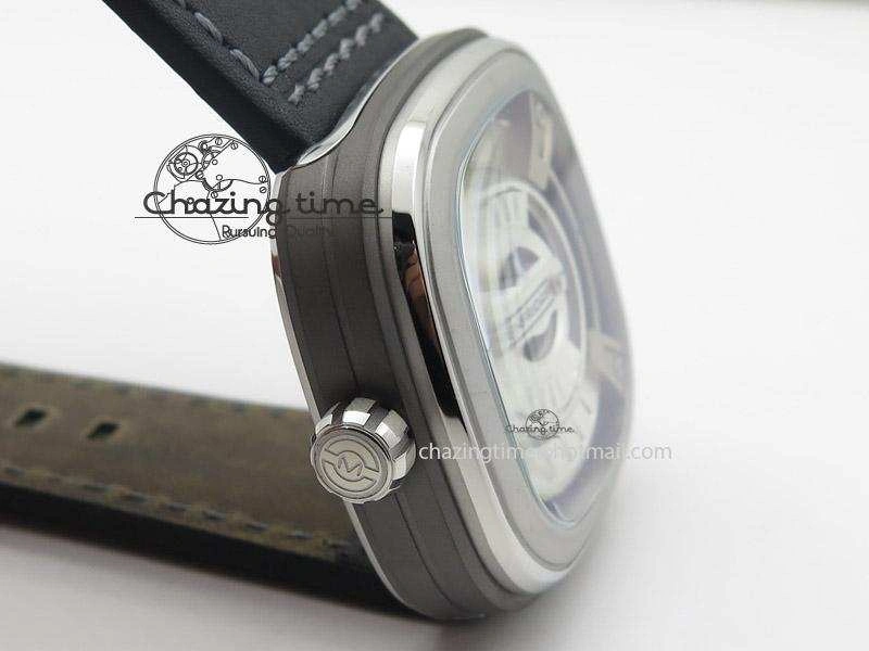 SevenFriday M1-1 SWF 1:1 Best Edition Silver Dial on Black Leather Strap Miyota SmartChoice 9653