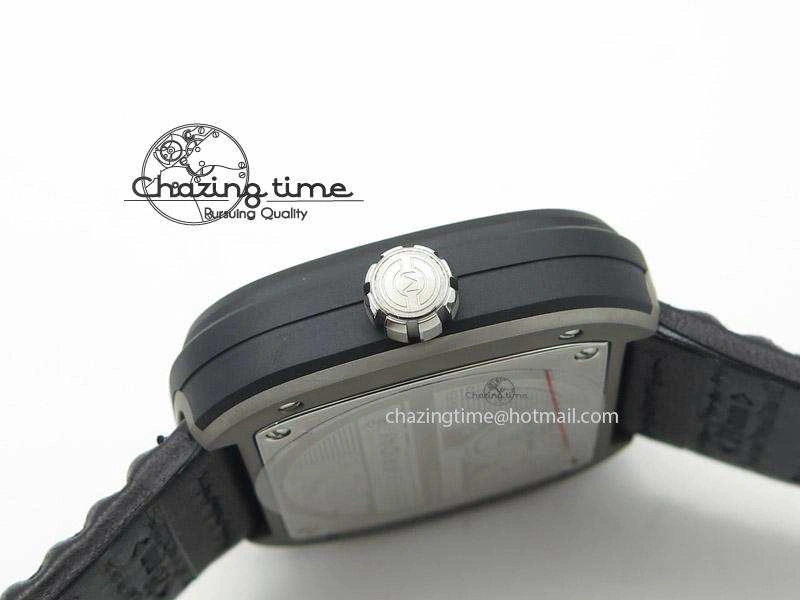 SevenFriday M2-1 SWF 1:1 Best Edition Black Dial on Black Leather Strap Miyota Flexible 9648