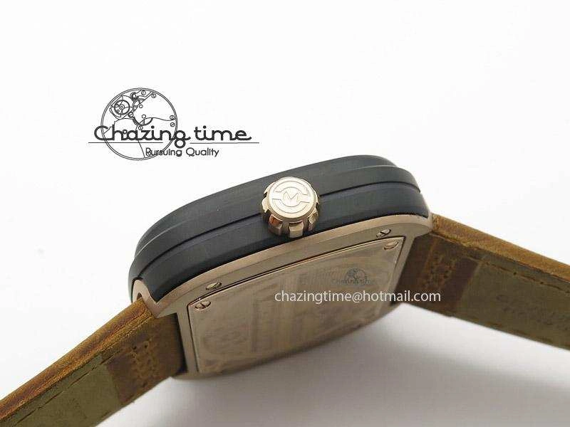 ZipUp SevenFriday M2-2 V6F Best Edition Black Dial On Brown Leather Strap Miyota 9641