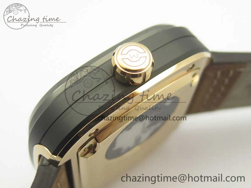 WrinkleFree SevenFriday M2 02 SVF 1:1 Best Edition Black Dial on Brown Leather Strap Miyota 9626