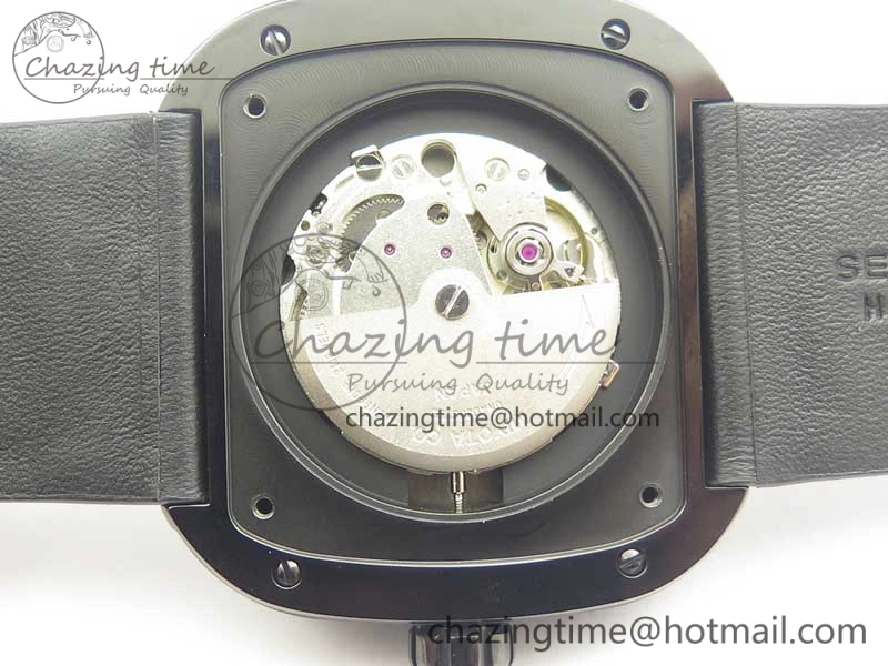 SevenFriday M3-01 PVD-LE SVF 1:1 Best Edition Black Dial On Black Leather Strap Miyota 8215 (Free Rubber Strap) Soft 9627