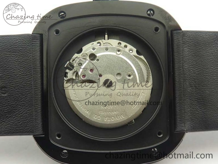 SevenFriday M3-01 PVD-LE SVF 1:1 Best Edition Black Dial On Black Leather Strap Miyota 8215 (Free Rubber Strap) Soft 9627