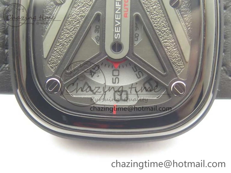 SevenFriday M3 01 SVF 1:1 Best Edition Black Dial on Black Leather Strap Miyota 8215 (Free Extra Strap) TopPick 9625