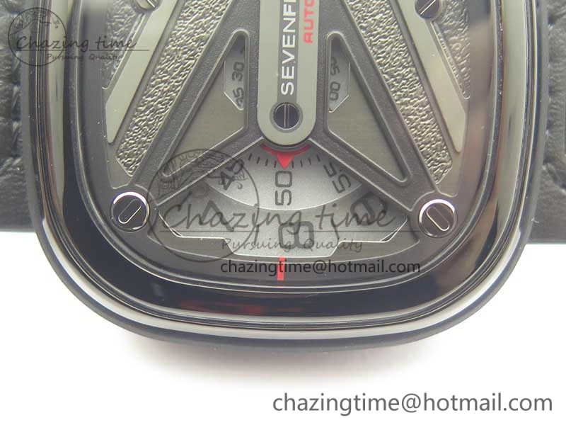 SevenFriday M3 01 SVF 1:1 Best Edition Black Dial on Black Leather Strap Miyota 8215 (Free Extra Strap) TopPick 9625