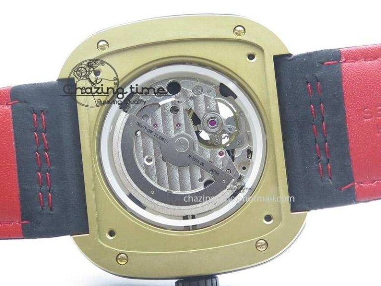 SevenFriday P2-2 SWF 1:1 Best Edition Black Dial on Black Leather Strap Miyota 82S WellDesigned 9642