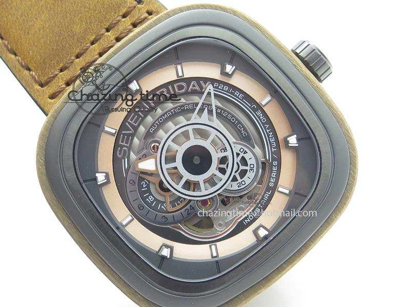SevenFriday P2B 03-W ‘Woody’ NFC V6F Best Edition On Brown Asso Strap Miyota 82S OnTrend 9638