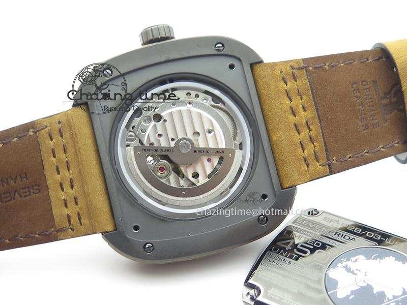 SevenFriday P2B 03-W ‘Woody’ NFC V6F Best Edition On Brown Asso Strap Miyota 82S OnTrend 9638