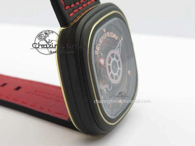 SevenFriday P2B 08 ‘Lucky Edition’ SF Best Edition On Leather Strap Miyota 82S Breathable 9630
