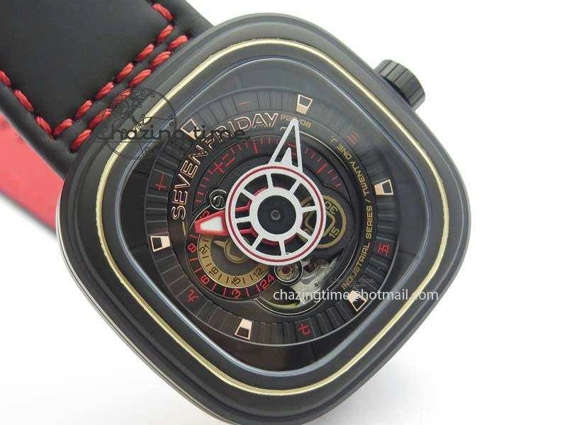 SevenFriday P2B 08 ‘Lucky Edition’ SF Best Edition On Leather Strap Miyota 82S Breathable 9630
