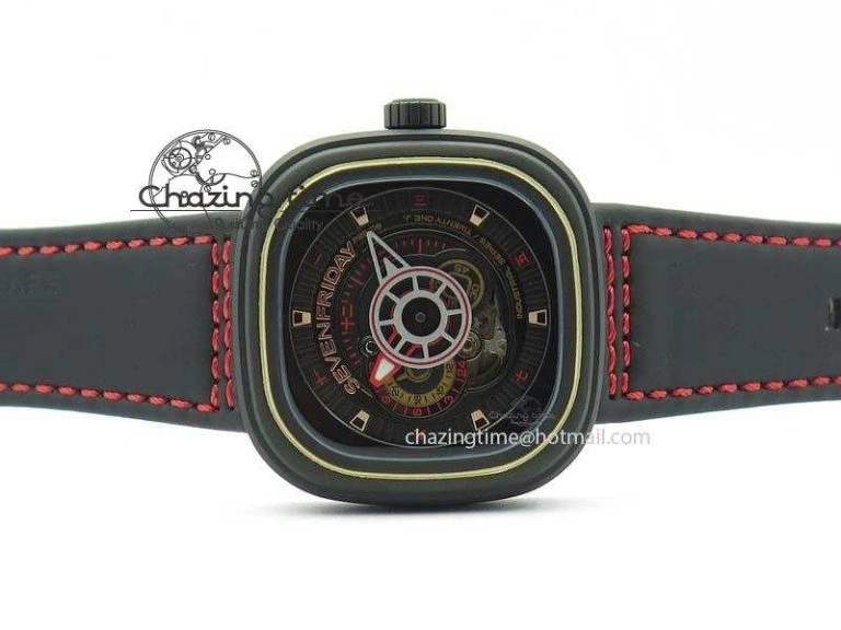 SevenFriday P2B 08 ‘Lucky Edition’ SF Best Edition On Leather Strap Miyota 82S Breathable 9630