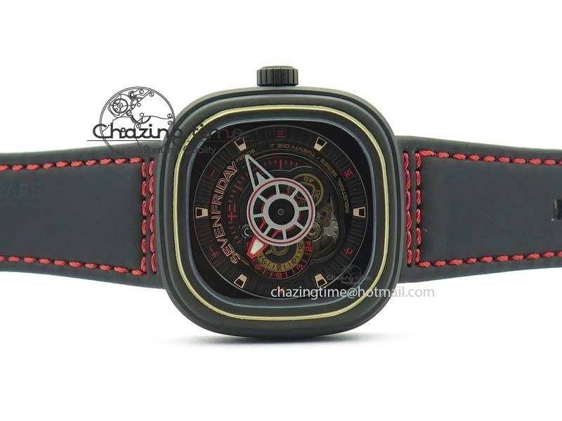 SevenFriday P2B 08 ‘Lucky Edition’ SF Best Edition On Leather Strap Miyota 82S Breathable 9630