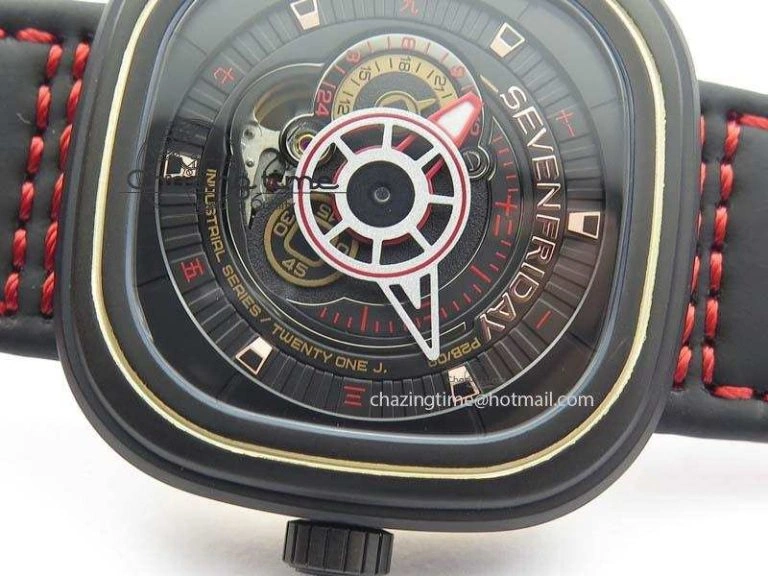SevenFriday P2B 08 ‘Lucky Edition’ SF Best Edition On Leather Strap Miyota 82S Breathable 9630