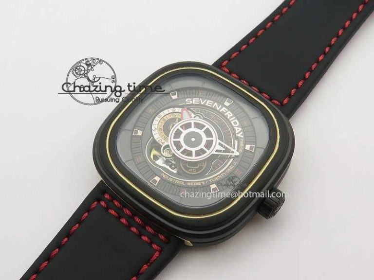 SevenFriday P2B 08 ‘Lucky Edition’ SF Best Edition On Leather Strap Miyota 82S Breathable 9630