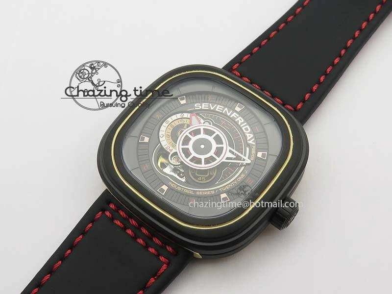 SevenFriday P2B 08 ‘Lucky Edition’ SF Best Edition On Leather Strap Miyota 82S Breathable 9630