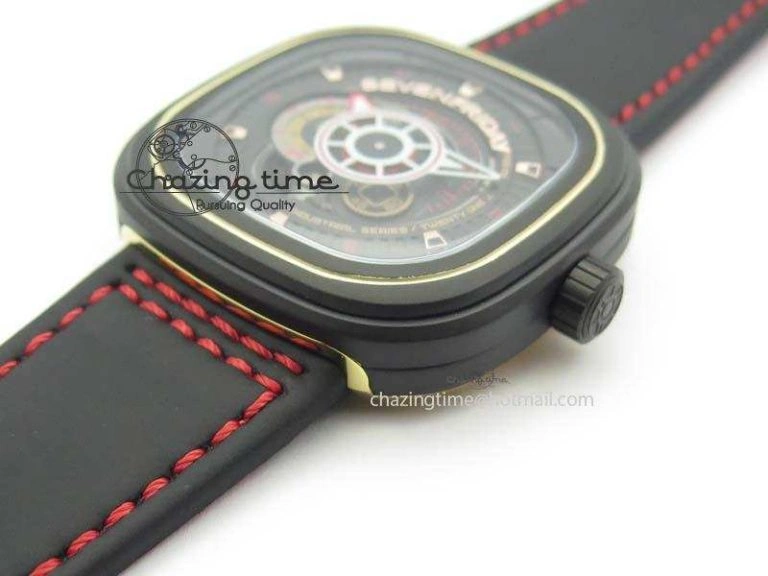 SevenFriday P2B 08 ‘Lucky Edition’ SF Best Edition On Leather Strap Miyota 82S Breathable 9630