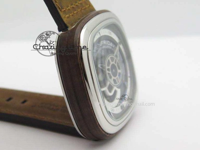 SevenFriday P3-2 ‘Woody’ V6F Best Edition On Brown Asso Strap Miyota 82S Timeless 9636