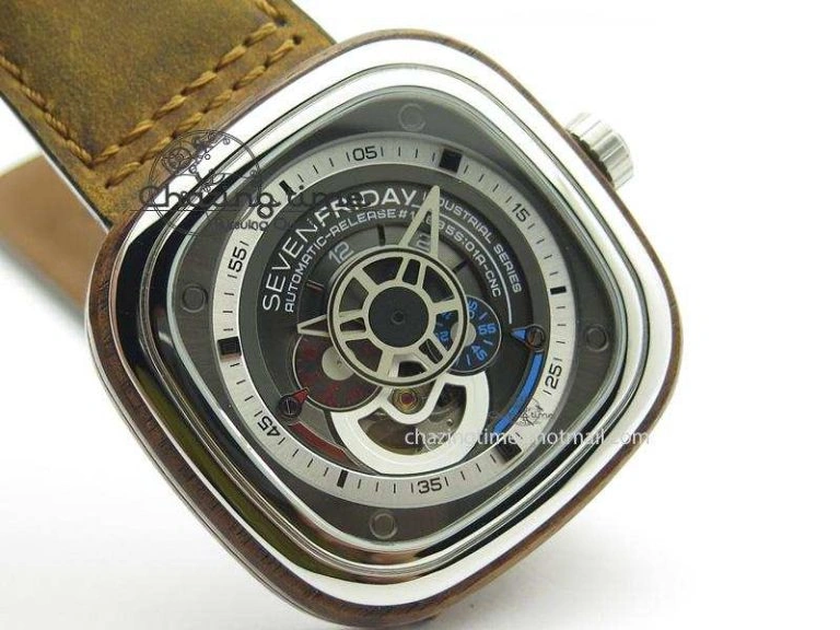 SevenFriday P3-2 ‘Woody’ V6F Best Edition On Brown Asso Strap Miyota 82S Timeless 9636