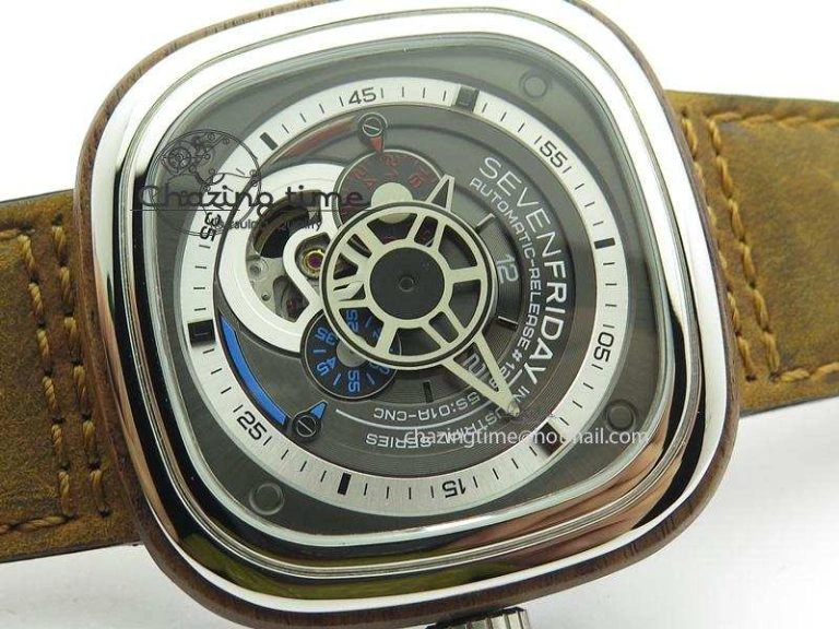 SevenFriday P3-2 ‘Woody’ V6F Best Edition On Brown Asso Strap Miyota 82S Timeless 9636