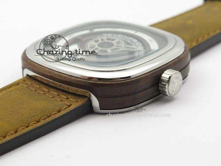 SevenFriday P3-2 ‘Woody’ V6F Best Edition On Brown Asso Strap Miyota 82S Timeless 9636
