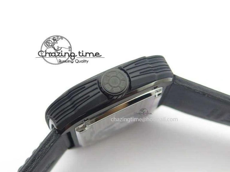 Trendy SevenFriday P3B 01 ‘Racer’ V6F Best Edition On Black Leather Strap Miyota 82S 9634