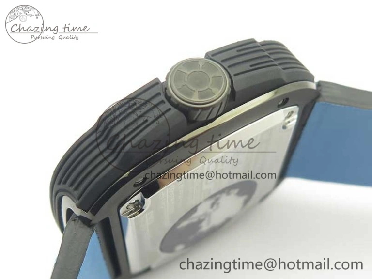SevenFriday PVD P3B 01 SVF 1:1 Best Edition on Black Blue Leather Strap Miyota 82S7(Free Rubber Strap) DailyWear 9621