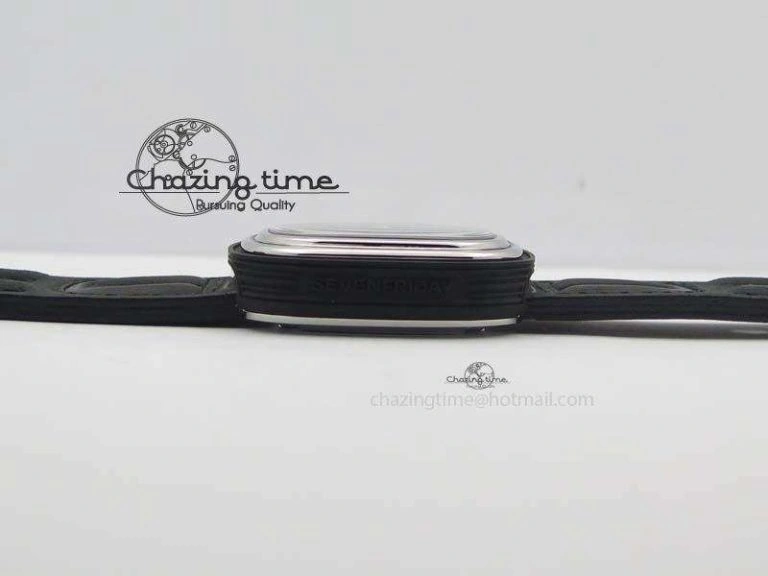 SevenFriday PVD P3C 01 Hot Rod V6F Best Edition On Black Leather Strap Miyota 82S Trendsetting 9632