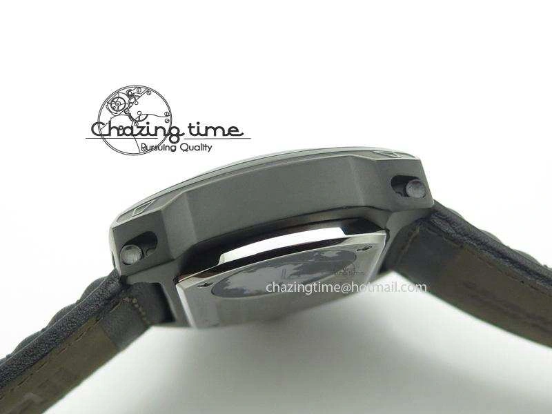 Unique SevenFriday PVD V3-01 V6F 1:1 Best Edition Black Silver Dial On Black Leather Strap Miyota 82S 9637