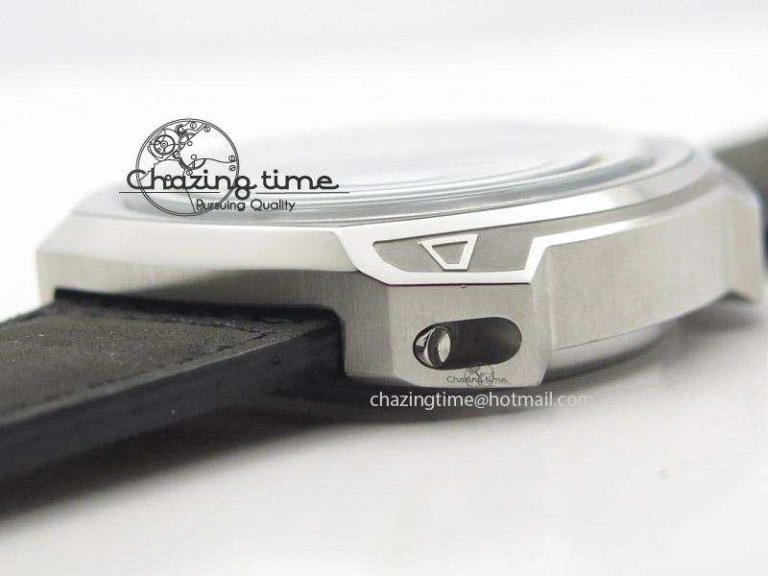 Original SevenFriday V1-01 V6F 1:1 Best Edition Silver Dial On Black Leather Strap Miyota 82S 9649