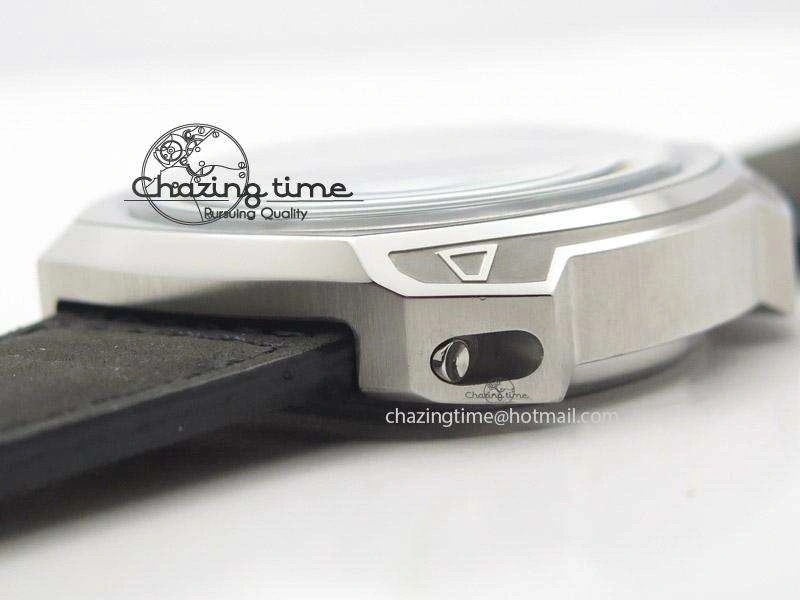 Original SevenFriday V1-01 V6F 1:1 Best Edition Silver Dial On Black Leather Strap Miyota 82S 9649