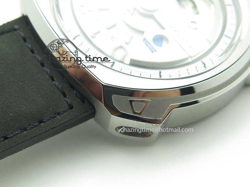 Original SevenFriday V1-01 V6F 1:1 Best Edition Silver Dial On Black Leather Strap Miyota 82S 9649