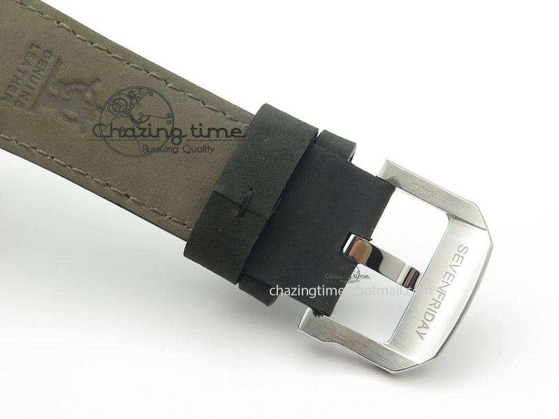 Original SevenFriday V1-01 V6F 1:1 Best Edition Silver Dial On Black Leather Strap Miyota 82S 9649