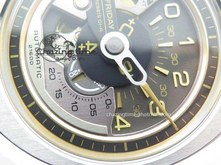 OdorResistant SevenFriday V2-01 V6F 1:1 Best Edition Black Silver Dial On Brown Leather Strap Miyota 82S 9639