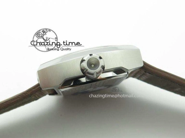 OdorResistant SevenFriday V2-01 V6F 1:1 Best Edition Black Silver Dial On Brown Leather Strap Miyota 82S 9639
