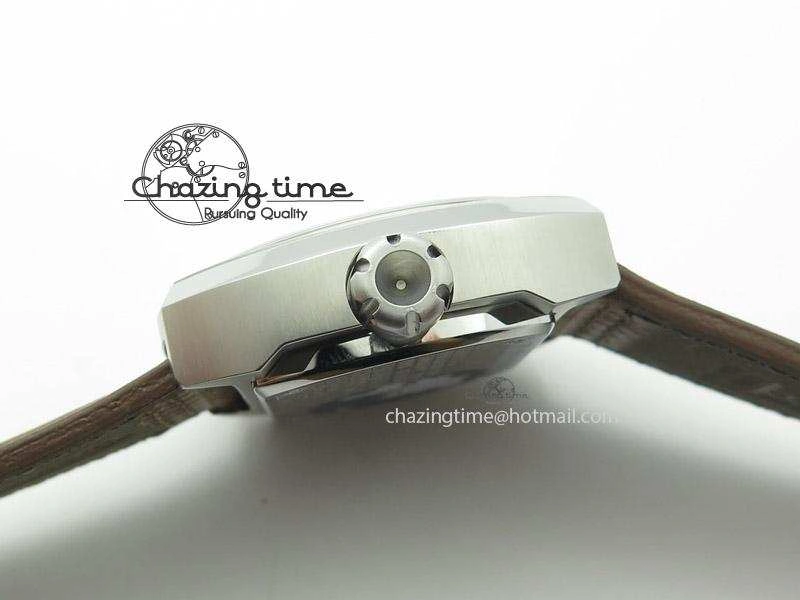 OdorResistant SevenFriday V2-01 V6F 1:1 Best Edition Black Silver Dial On Brown Leather Strap Miyota 82S 9639