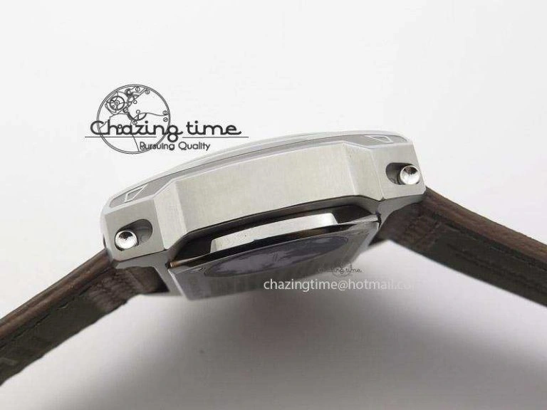 OdorResistant SevenFriday V2-01 V6F 1:1 Best Edition Black Silver Dial On Brown Leather Strap Miyota 82S 9639
