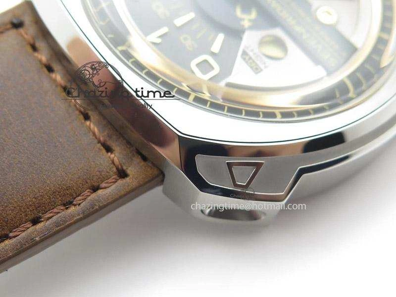 OdorResistant SevenFriday V2-01 V6F 1:1 Best Edition Black Silver Dial On Brown Leather Strap Miyota 82S 9639
