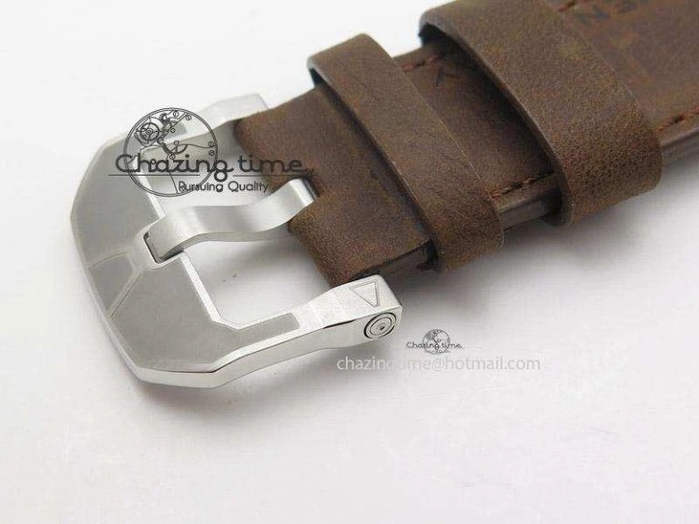 OdorResistant SevenFriday V2-01 V6F 1:1 Best Edition Black Silver Dial On Brown Leather Strap Miyota 82S 9639