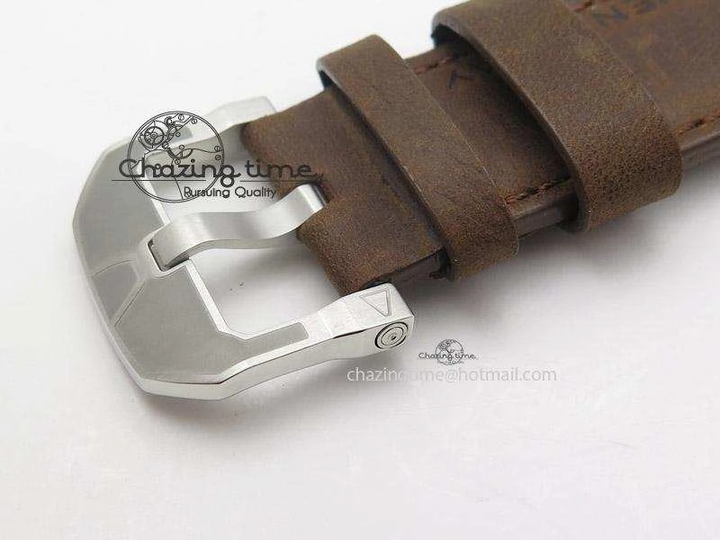 OdorResistant SevenFriday V2-01 V6F 1:1 Best Edition Black Silver Dial On Brown Leather Strap Miyota 82S 9639