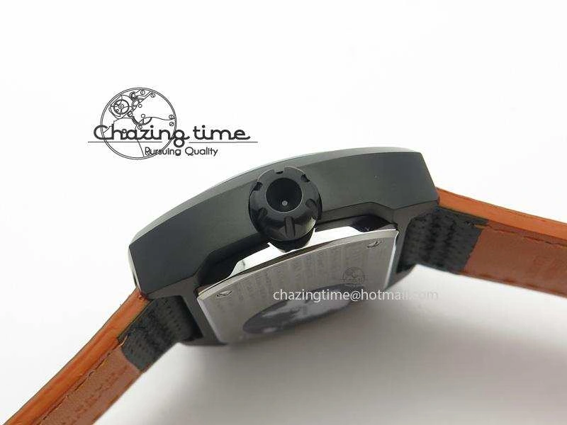 SevenFriday V3-02-GR V6F Best Edition Black Silver Dial Orange Hand On Black Leather Strap Miyota 82S MultiPurpose 9635