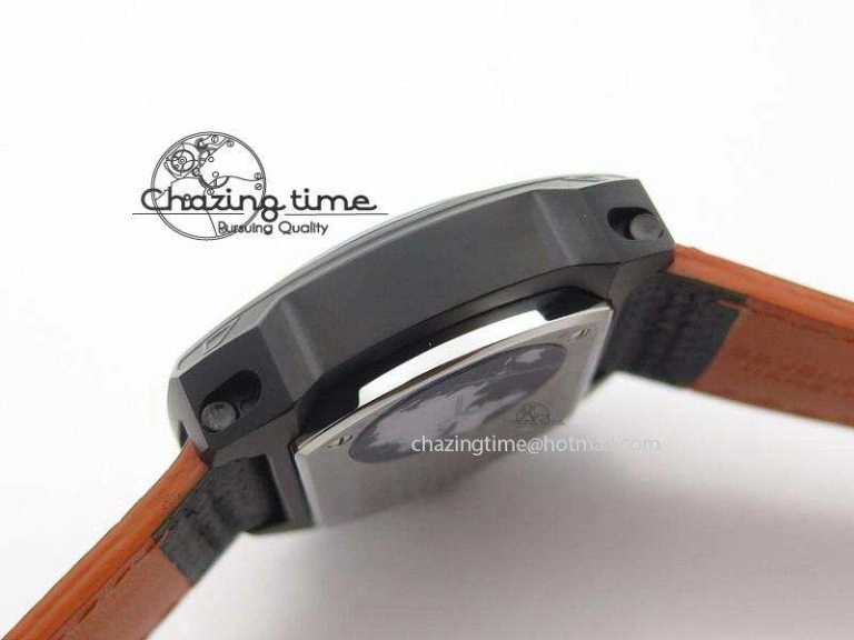 SevenFriday V3-02-GR V6F Best Edition Black Silver Dial Orange Hand On Black Leather Strap Miyota 82S MultiPurpose 9635