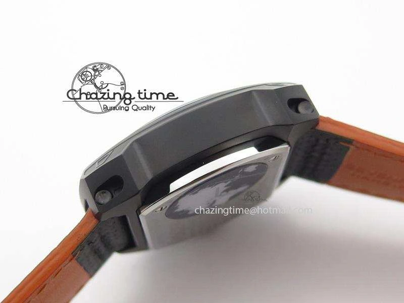 SevenFriday V3-02-GR V6F Best Edition Black Silver Dial Orange Hand On Black Leather Strap Miyota 82S MultiPurpose 9635