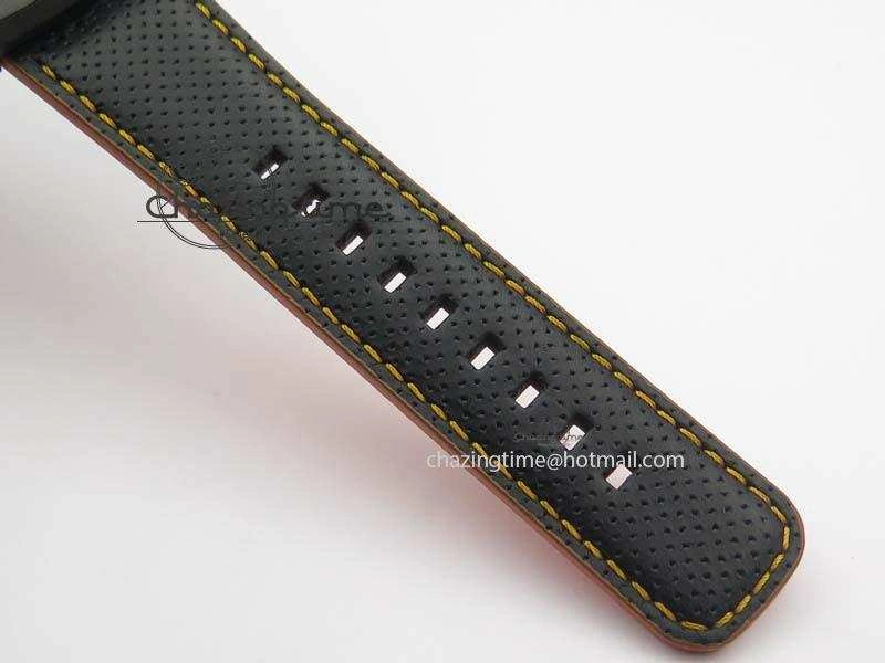 Breathable SevenFriday V3-02-GR V6F Best Edition Black Silver Dial Orange Hand On Black Leather Strap Miyota 82S 9633