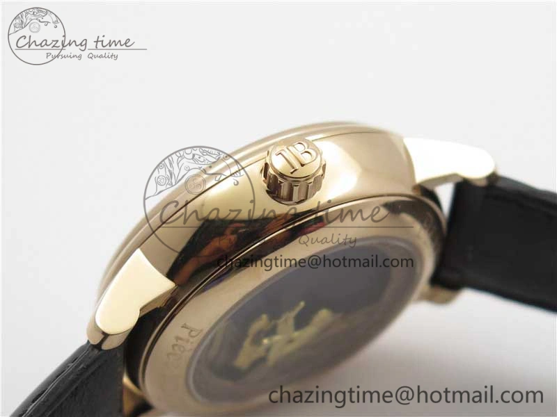 Sexual Revolution Erotic Watch RG ZSF White Dial SS Markers on Black Leather Strap A23J Attractive 4844