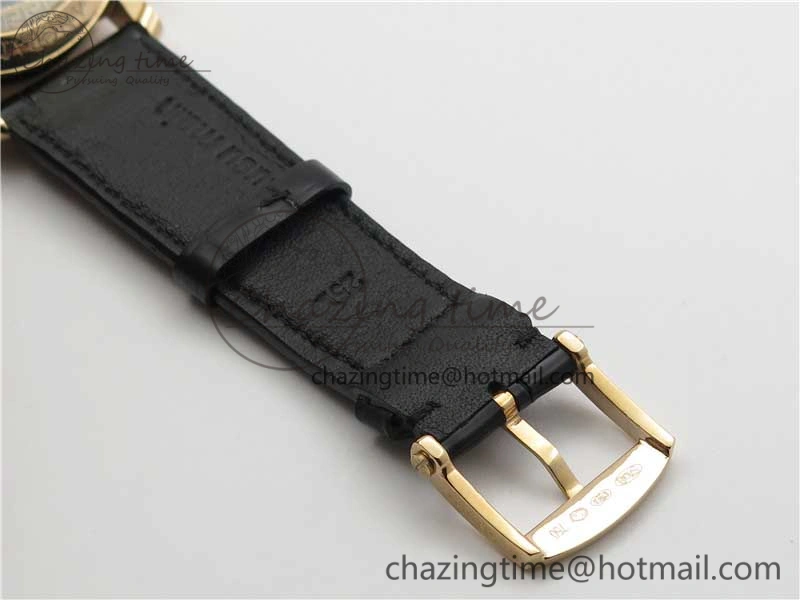 Sexual Revolution Erotic Watch RG ZSF White Dial SS Markers on Black Leather Strap A23J Attractive 4844
