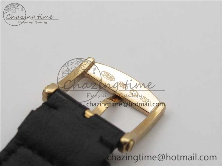 Sexual Revolution Erotic Watch RG ZSF White Dial SS Markers on Black Leather Strap A23J Attractive 4844