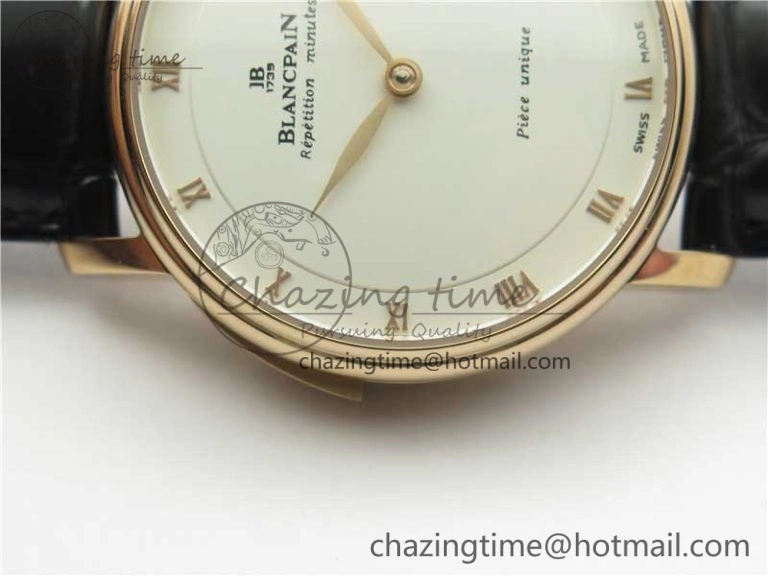 Sexual Revolution Erotic Watch RG ZSF White Dial SS Markers on Black Leather Strap A23J Attractive 4844