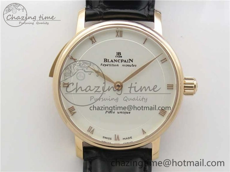 Sexual Revolution Erotic Watch RG ZSF White Dial SS Markers on Black Leather Strap A23J Attractive 4844