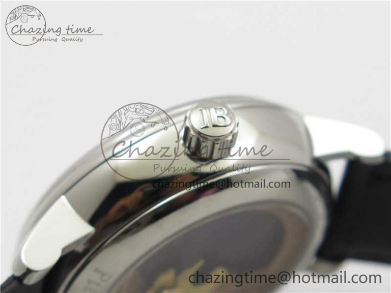 ComfortFit Sexual Revolution Erotic Watch SS ZSF White Dial SS Markers on Black Leather Strap A23J 4846
