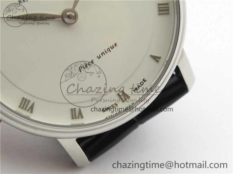 ComfortFit Sexual Revolution Erotic Watch SS ZSF White Dial SS Markers on Black Leather Strap A23J 4846